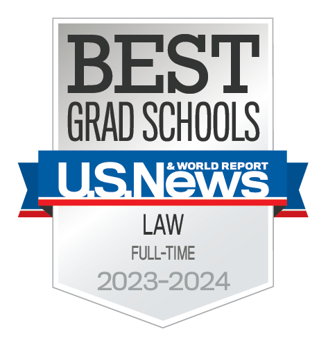 U.S. News and World Report Best Grad School Law 2023 - 2024 badge